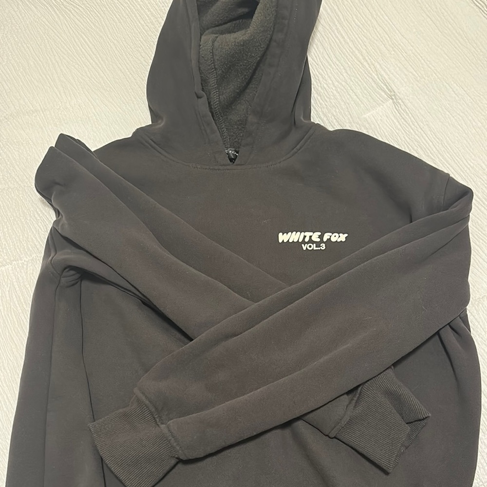 White fox hoodie